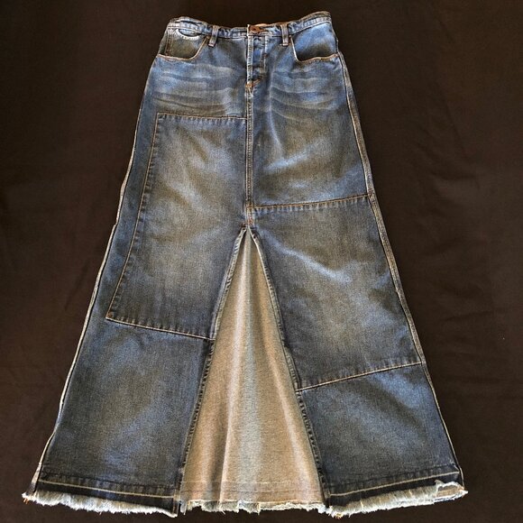 NWOT Free People Leann Patchwork Maxi Skirt Sz 27 - Picture 9 of 16